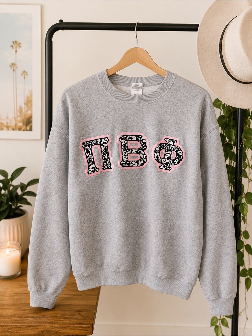 PI BETA PHI LETTER SWEATSHIRT